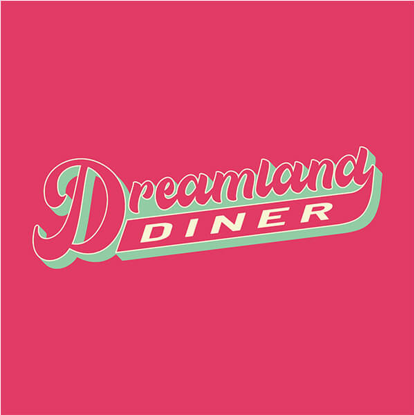 Dreamland Diner logo design variation