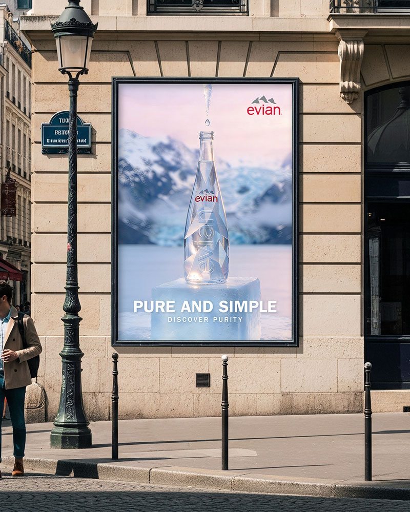 evian subway advertising