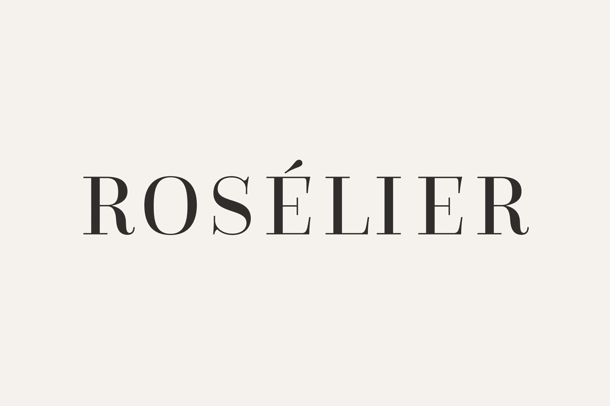 ROSELIER logo animation presenting brand identity