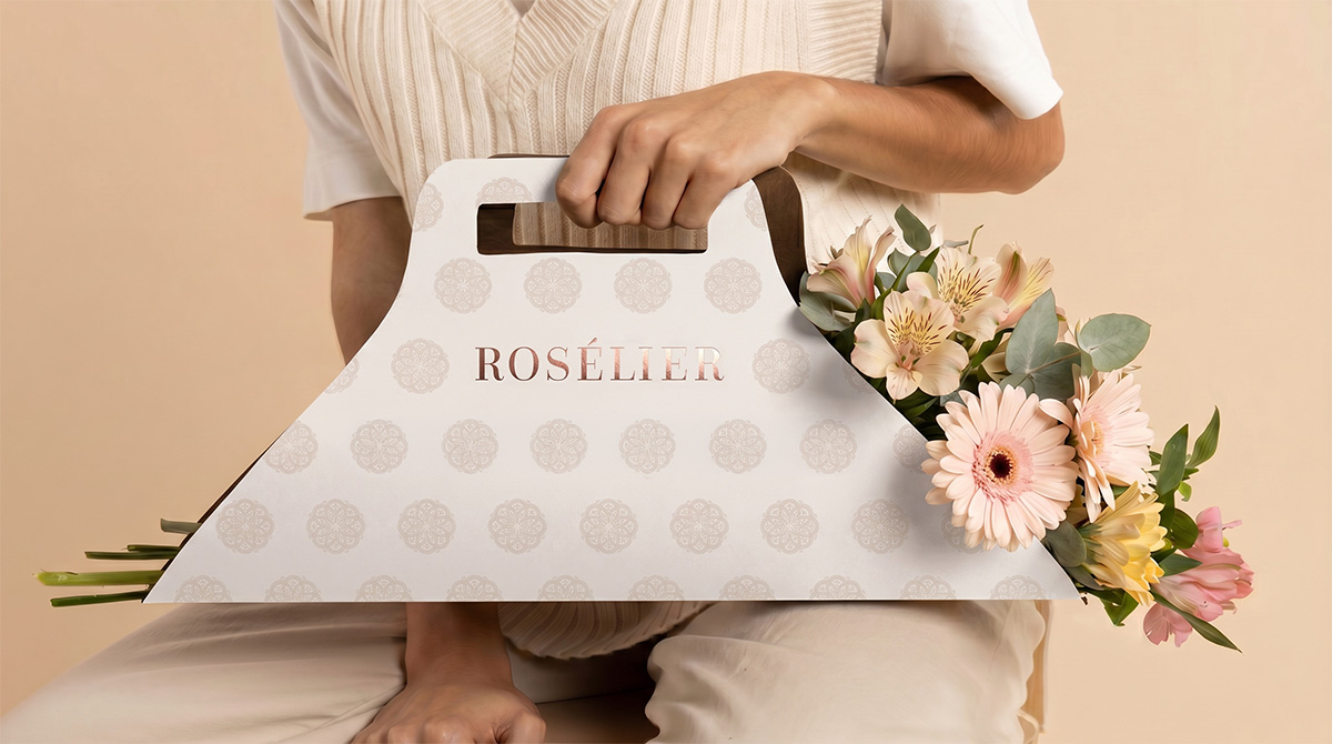 roselier bouquet packaging design