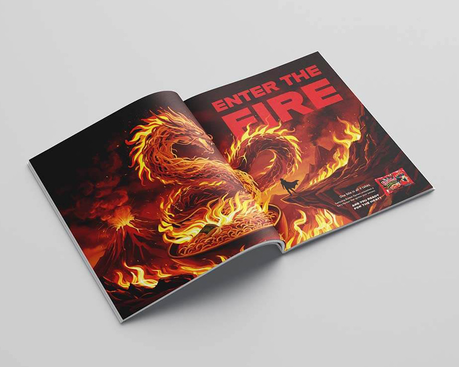 Second Samyang magazine advertisement mockup